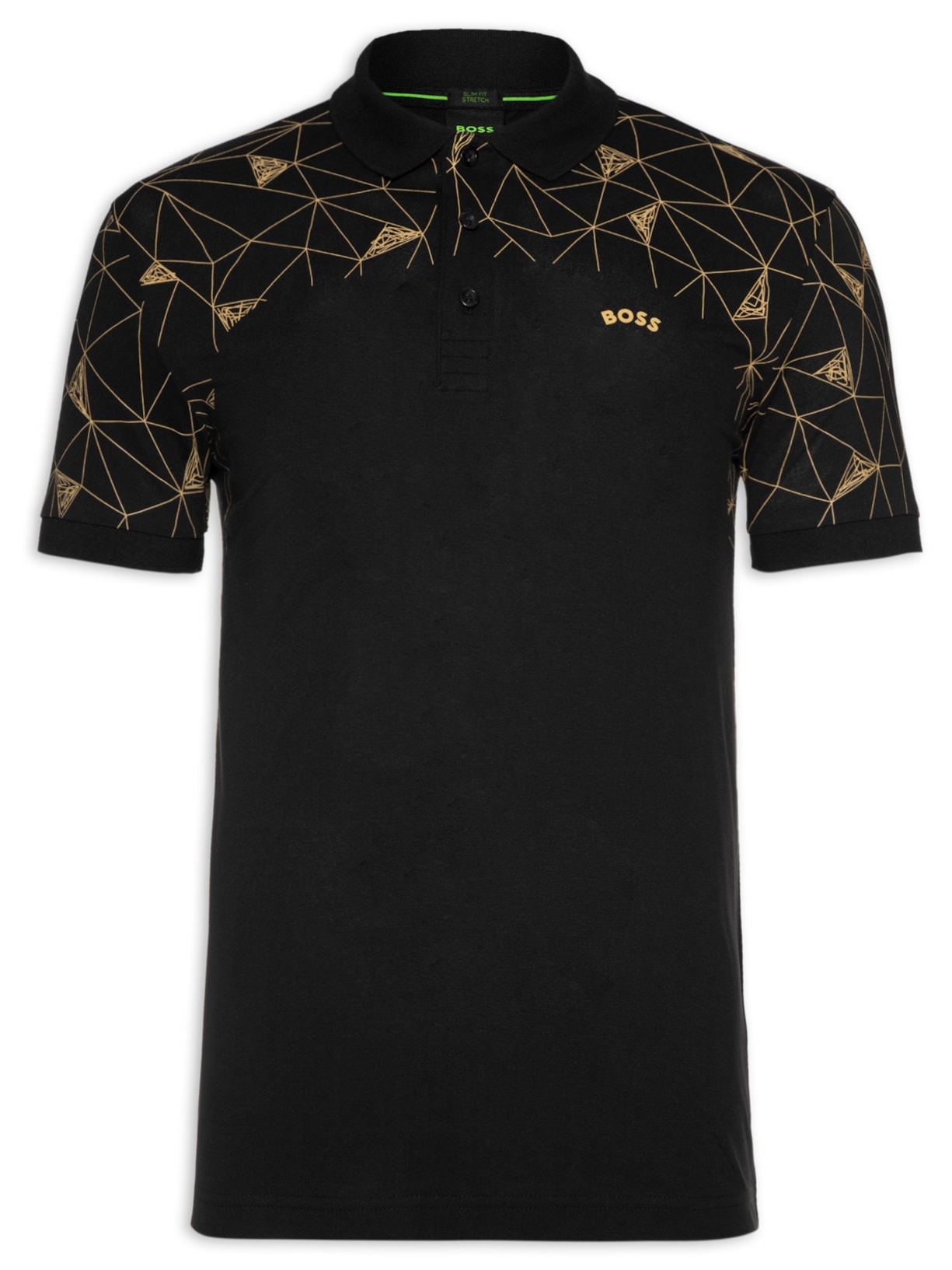 Polo Masculina Manga Curta Paule - Preto