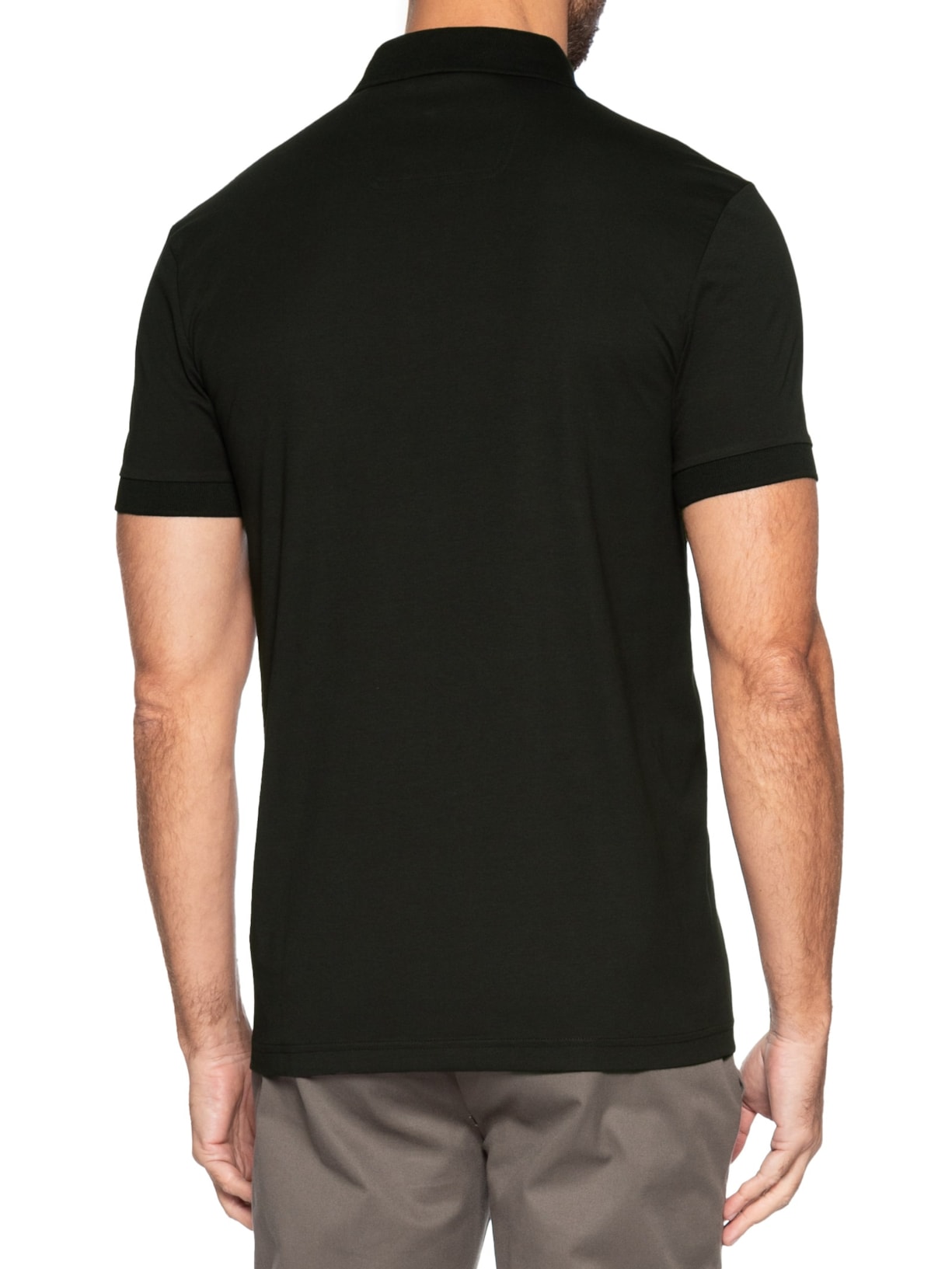 Pólo Masculina Manga Curta Pavel Preto Boss