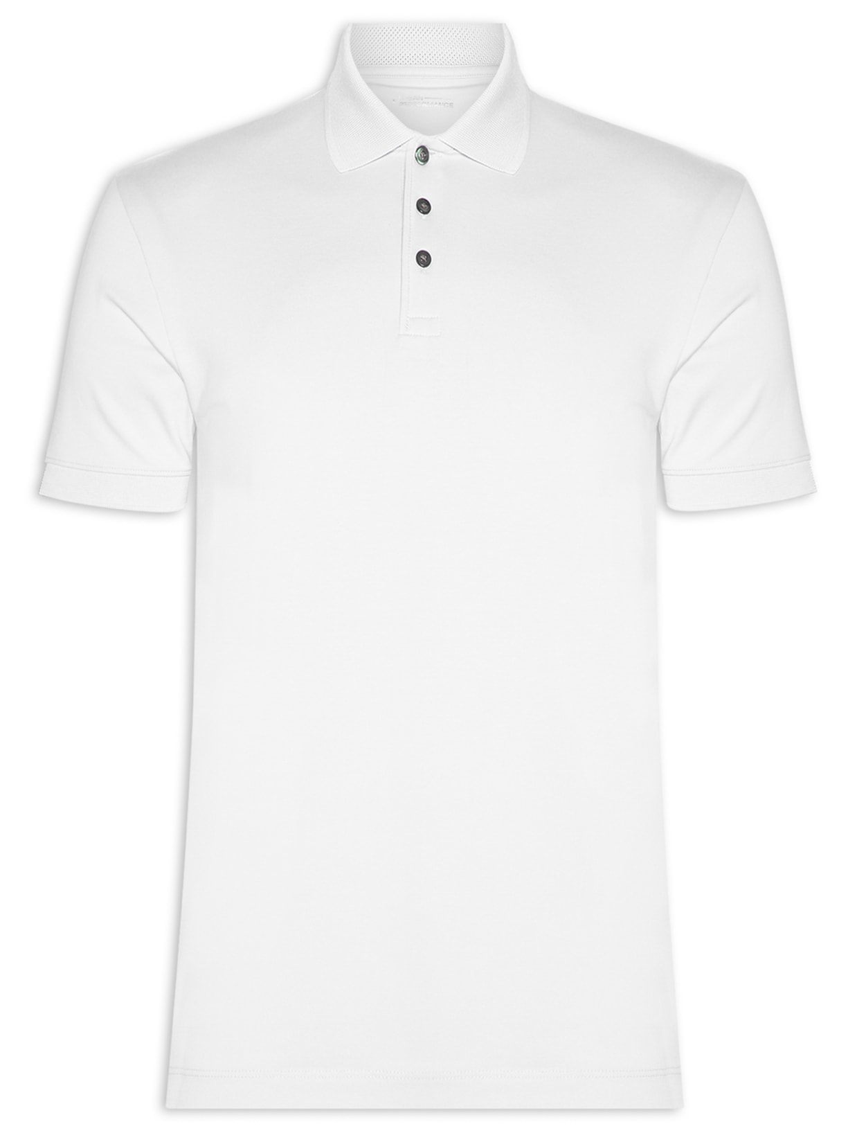 Polo Masculina Manga Curta Pima Performing (PA) - Off White