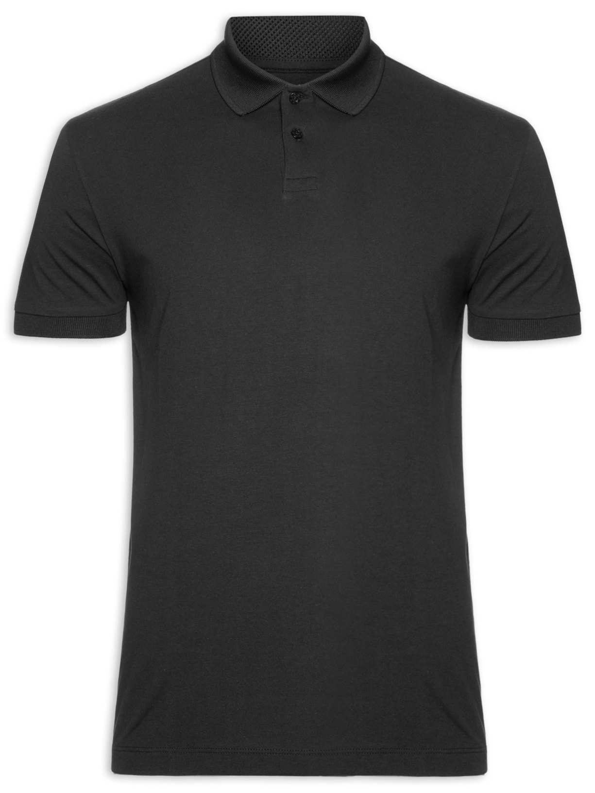 Pólo Masculina Manga Curta Pima Tech Preto Reserva