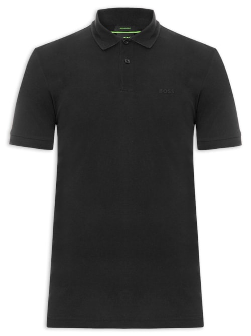 Polo Masculina Manga Curta Pio 1 Regular fit – Preto