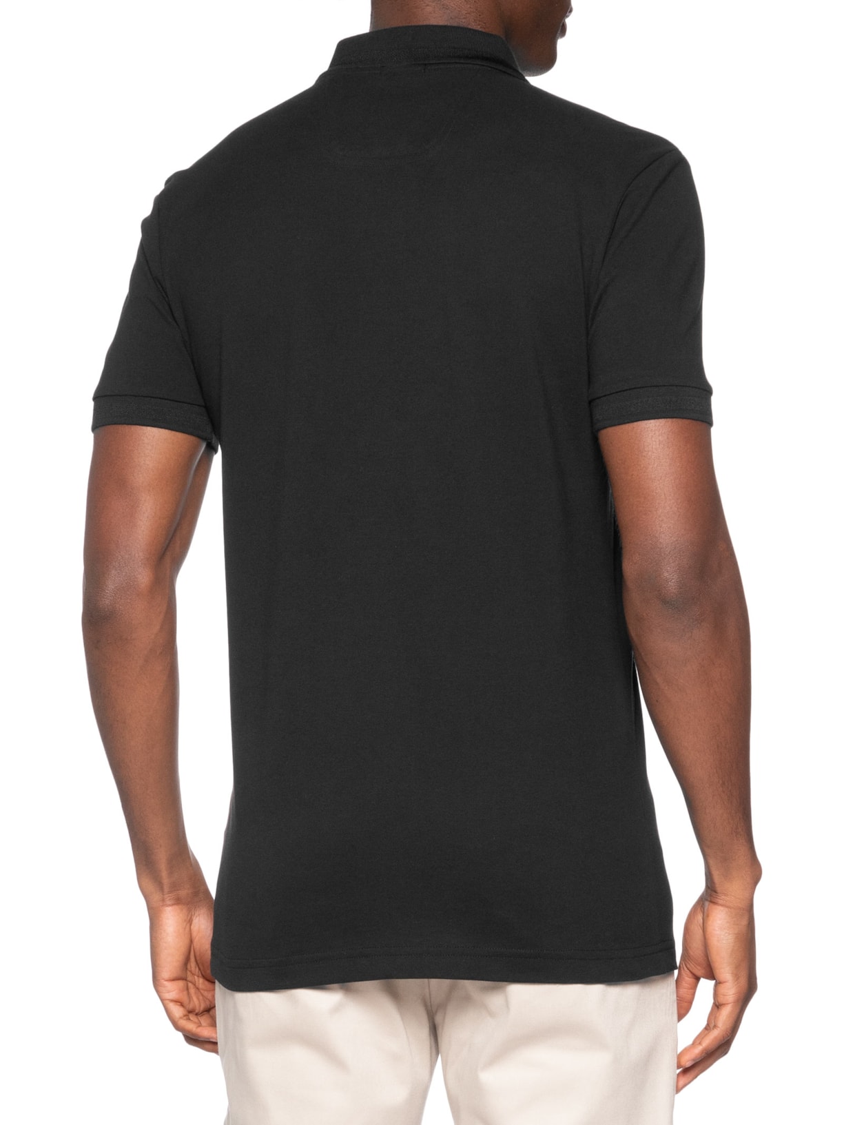 Polo Masculina Manga Curta Pio 1 Regular fit – Preto Boss