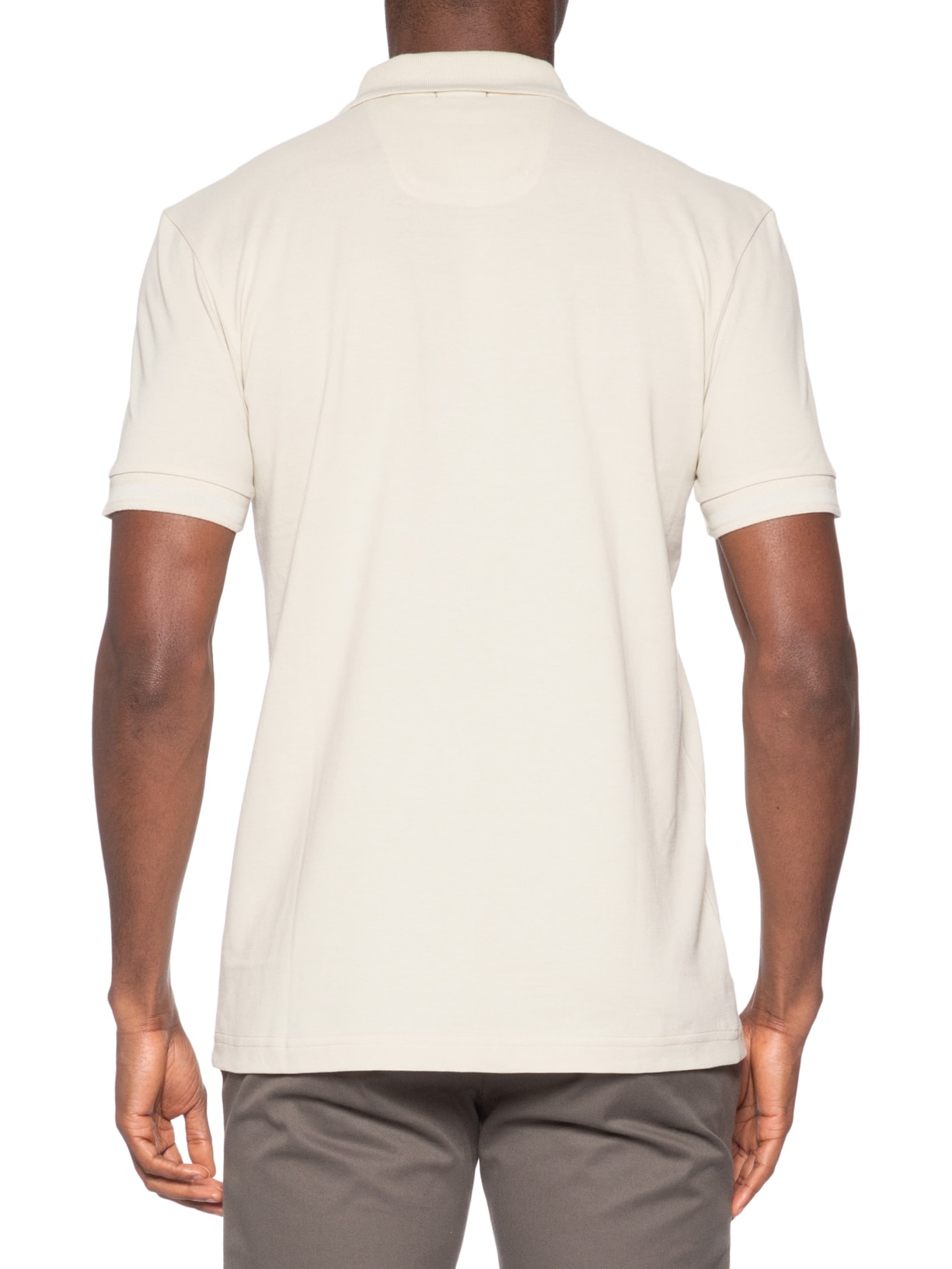 Polo Masculina Manga Curta Pio 1 Regular fit– Bege Boss