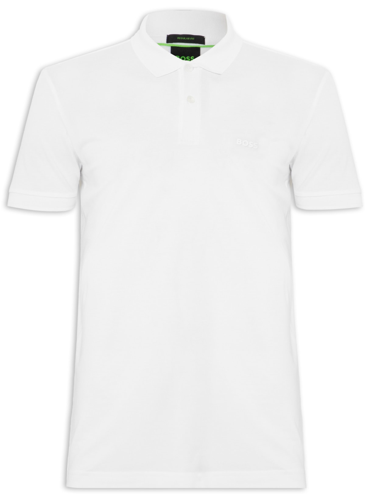 Pólo Masculina Manga Curta Pio 1 – Branco Boss