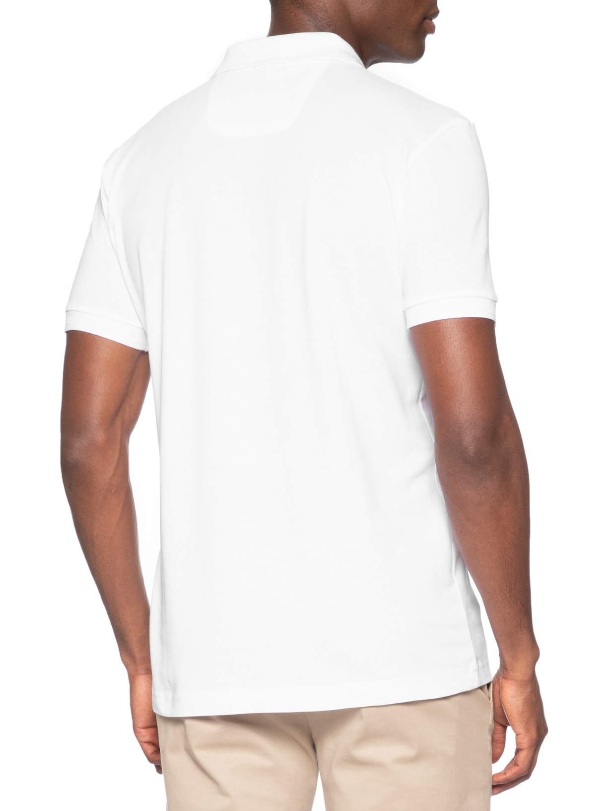 Pólo Masculina Manga Curta Pio 1 – Branco Boss