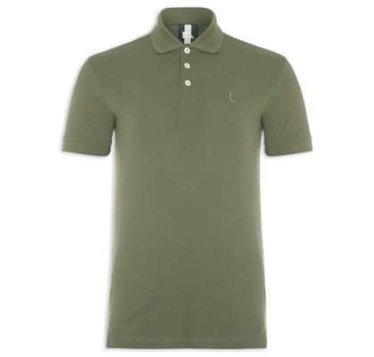 Pólo Masculina Manga Curta Piquet Classica - Verde