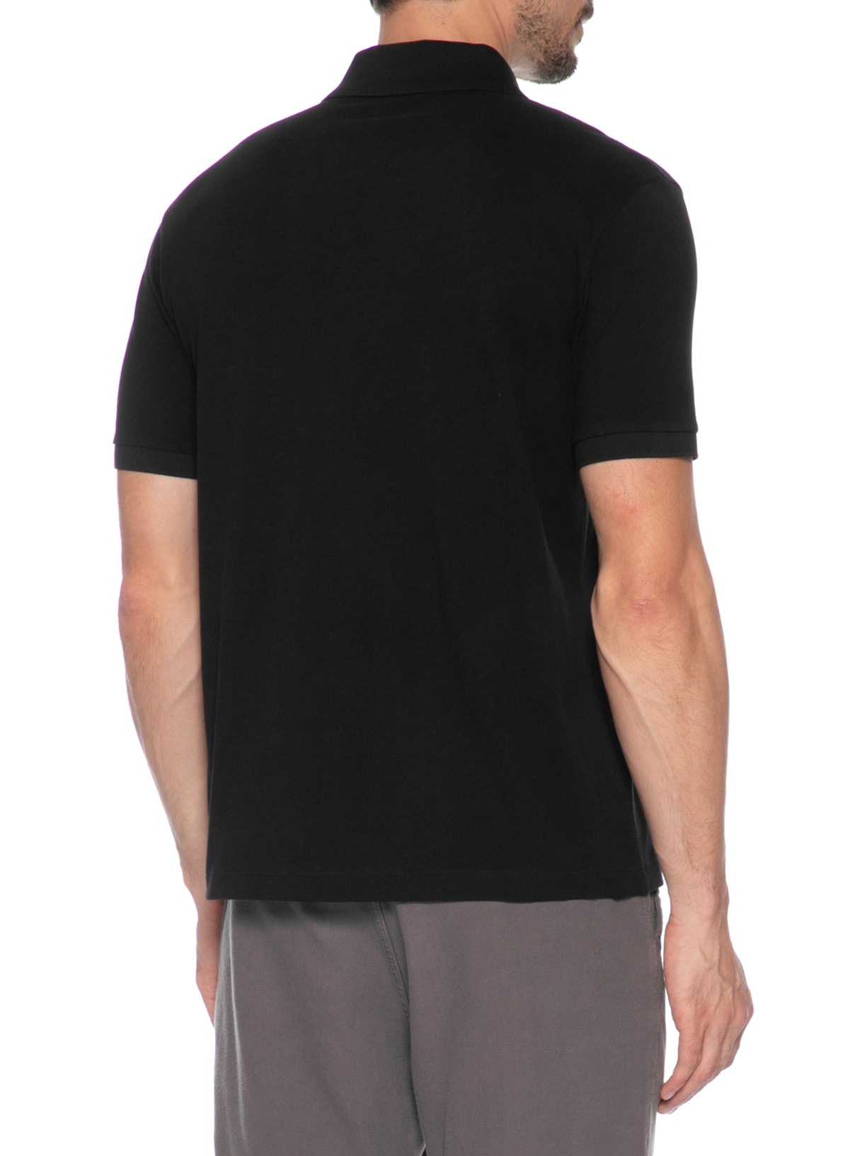 Polo Masculina Manga Curta Piquet Soft Touch Preto Osklen