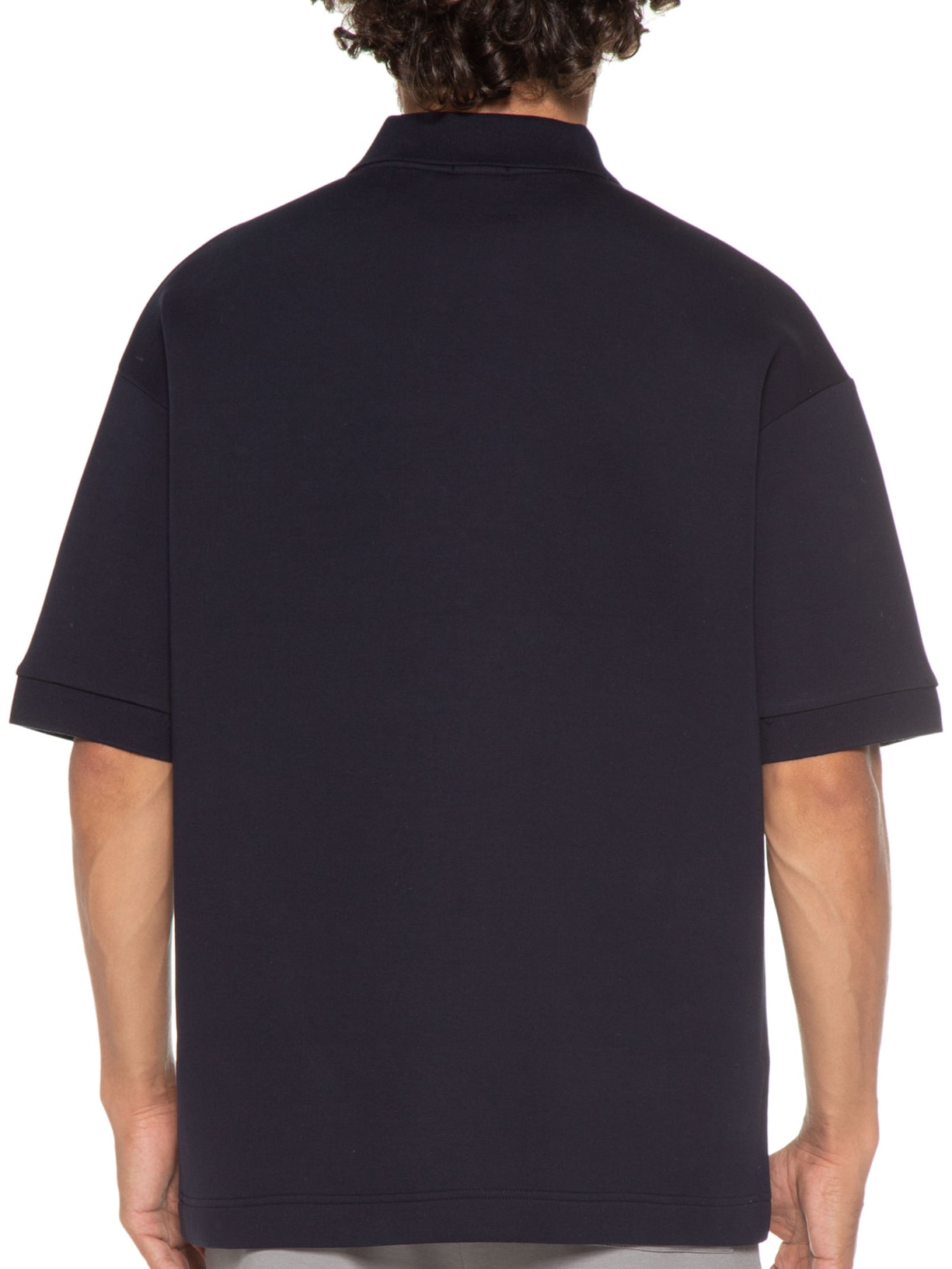 Polo Masculina Manga Curta Pirax Azul Boss