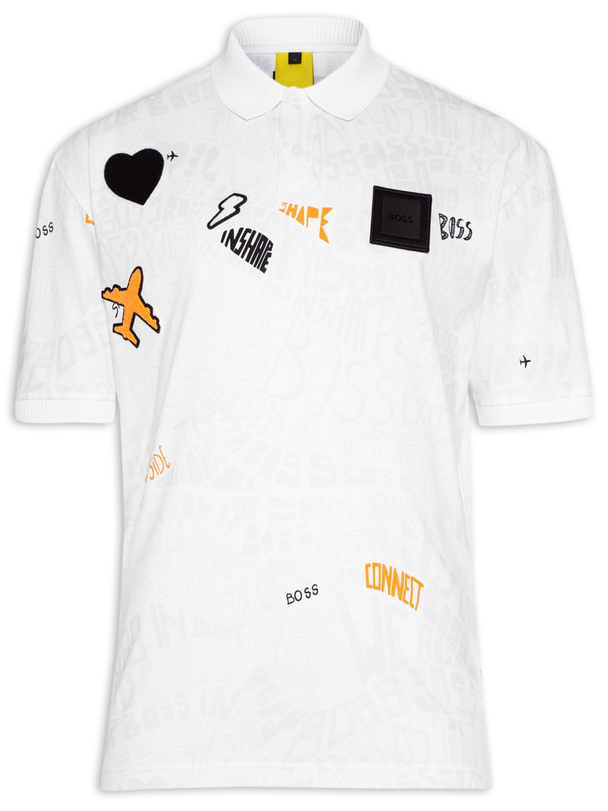 Polo Masculina Manga Curta Pirax Lótus - Branco