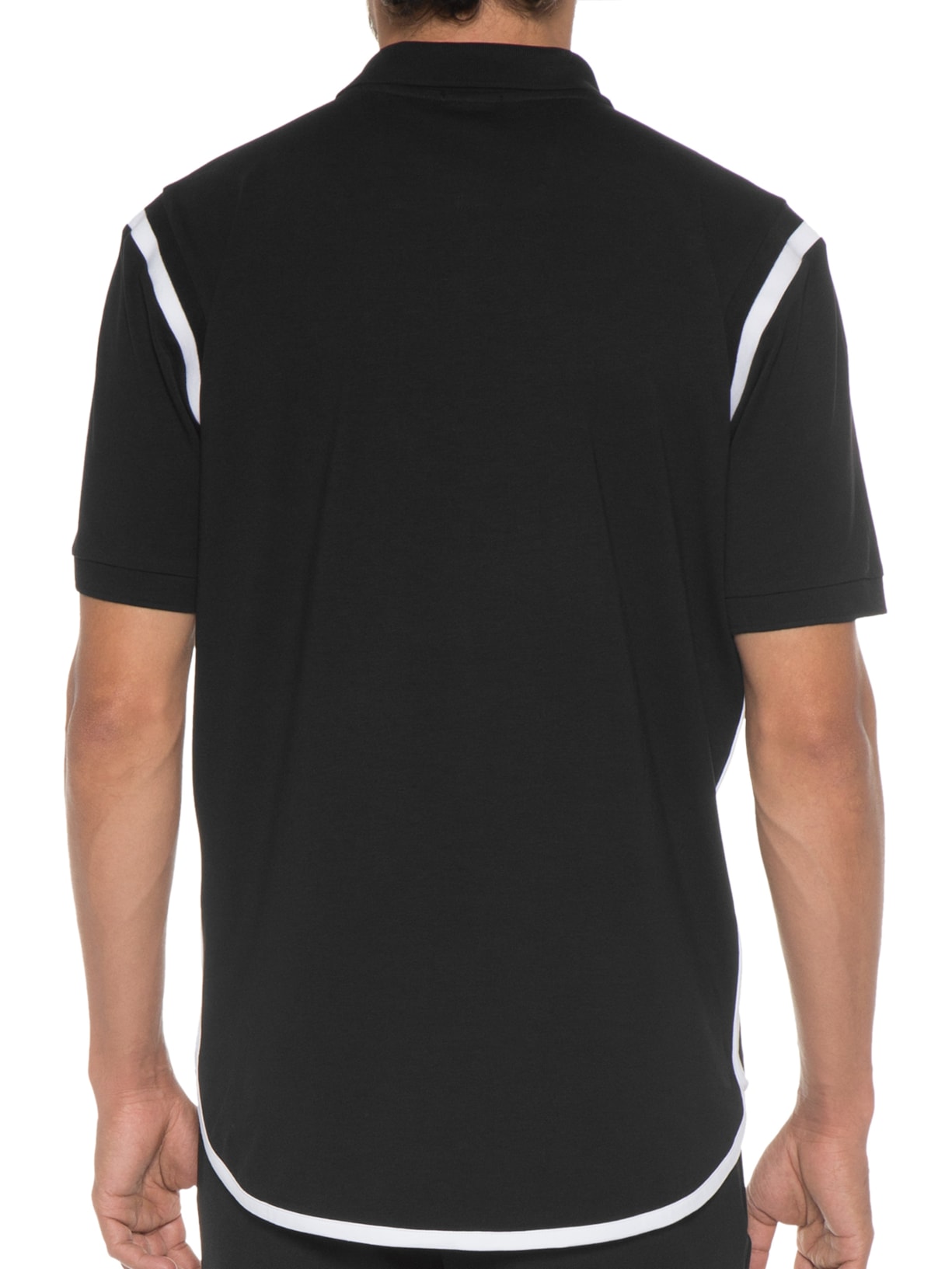 Polo Masculina Manga Curta Pirax Preto Boss