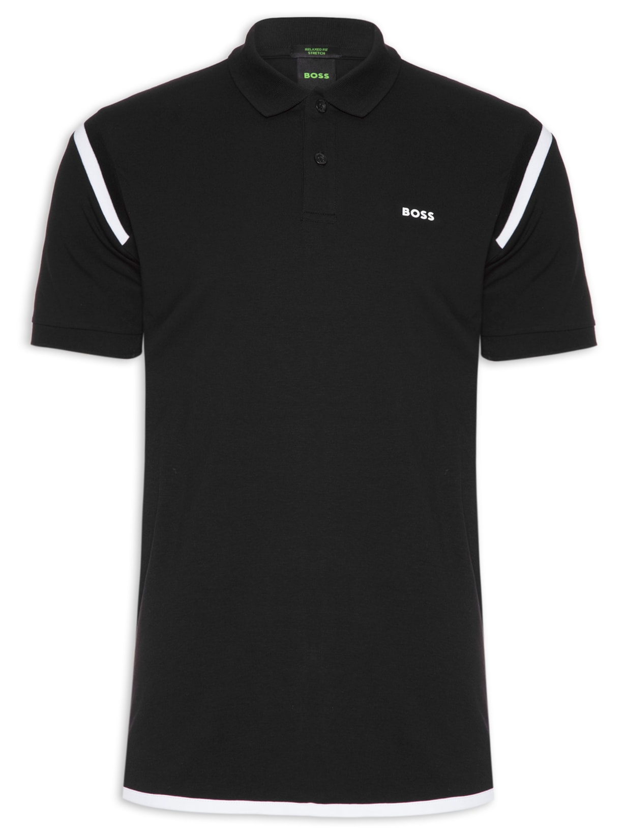 Polo Masculina Manga Curta Pirax - Preto
