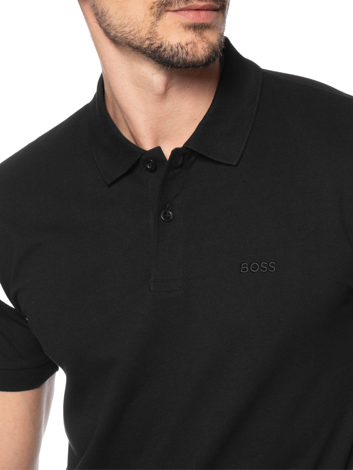 Polo Masculina Manga Curta Pl Union Union Paddy Preto Boss