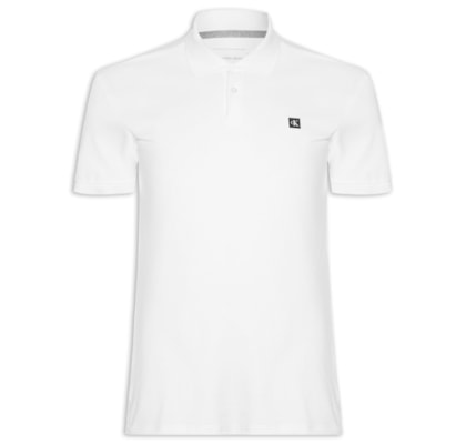 Polo Masculina Manga Curta Premium - Branco