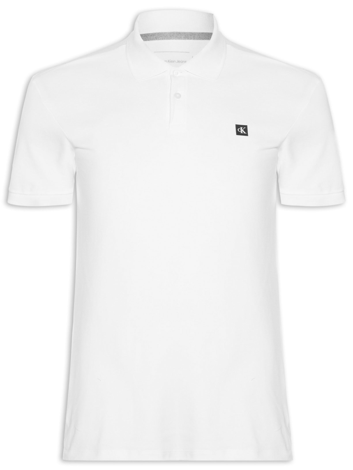 Polo Masculina Manga Curta Premium - Branco