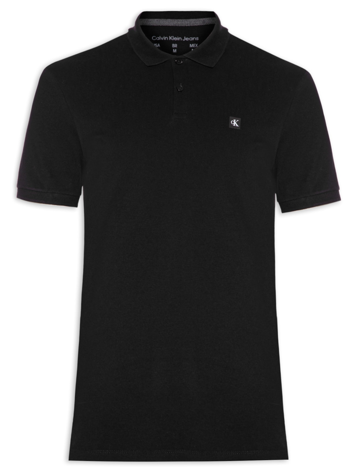 Polo Masculina Manga Curta Premium - Preto