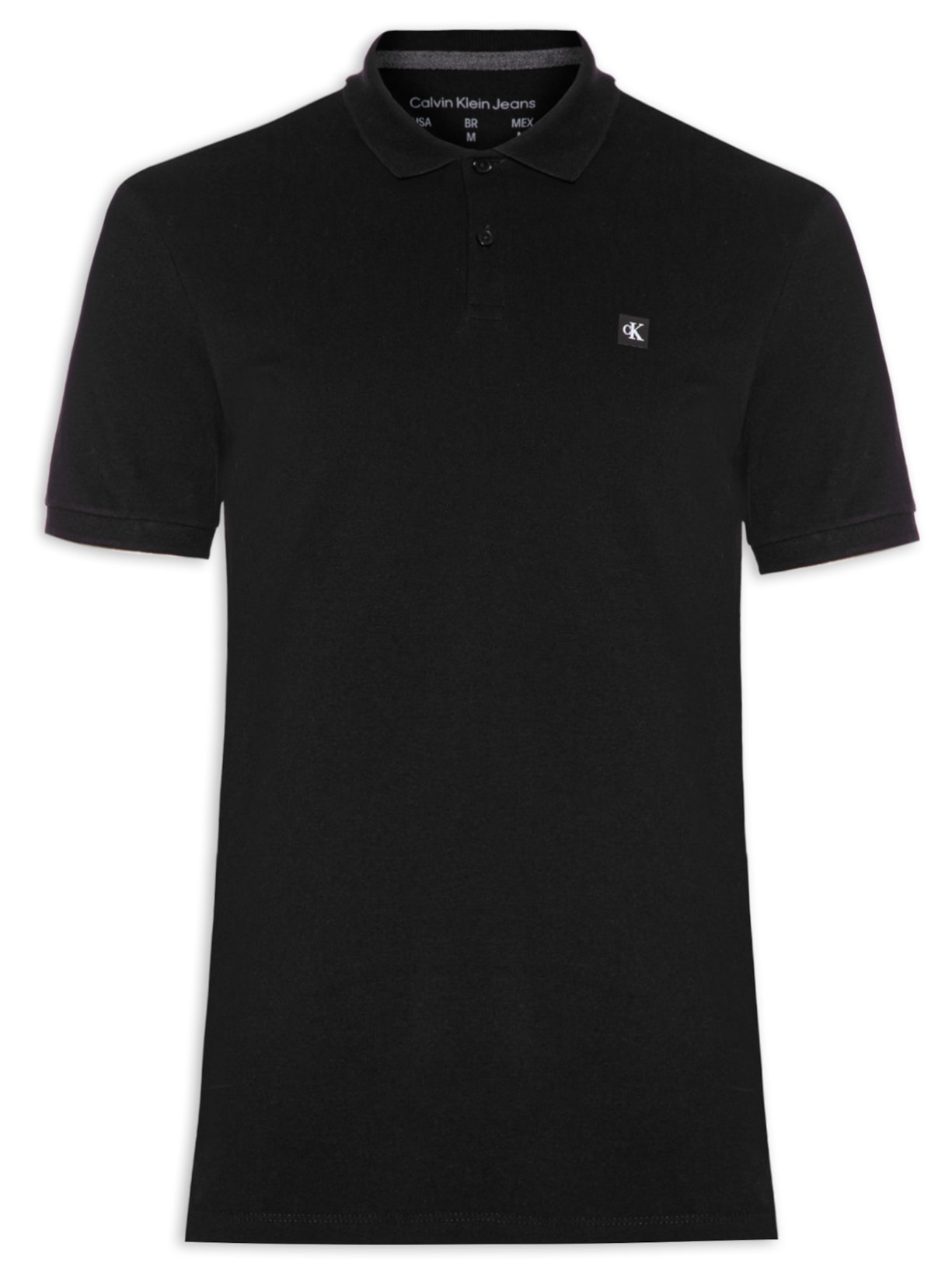 Polo Masculina Manga Curta Premium - Preto