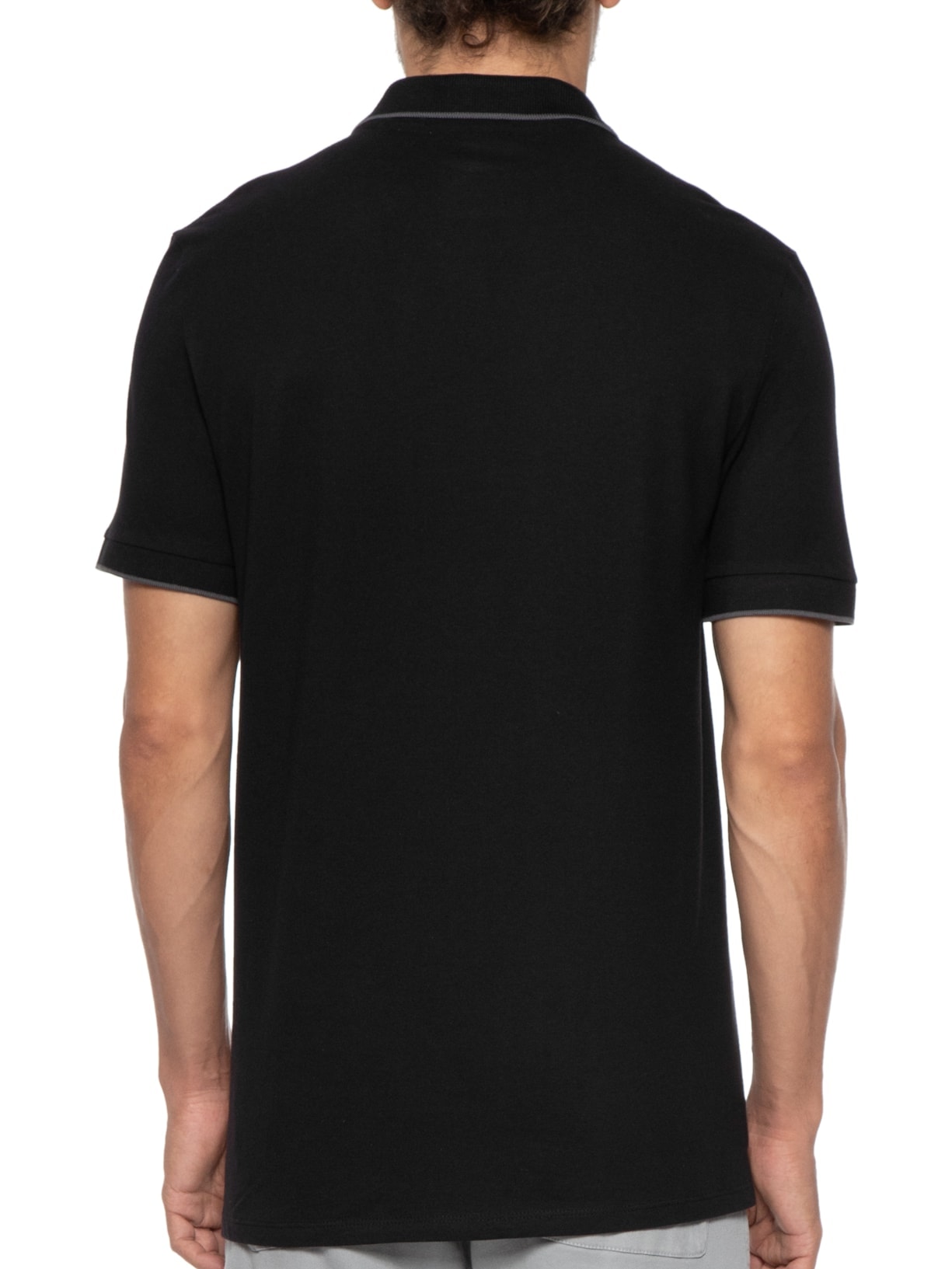 Polo Masculina Manga Curta Preto Hering