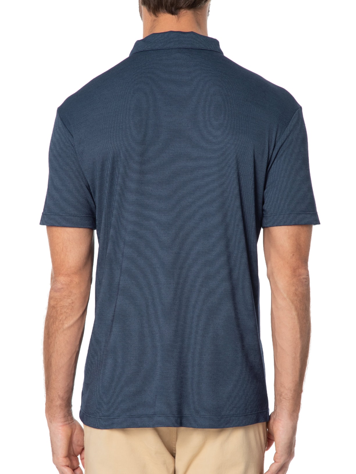 Polo Masculina Manga Curta Rocket Modal Básica Azul Vr