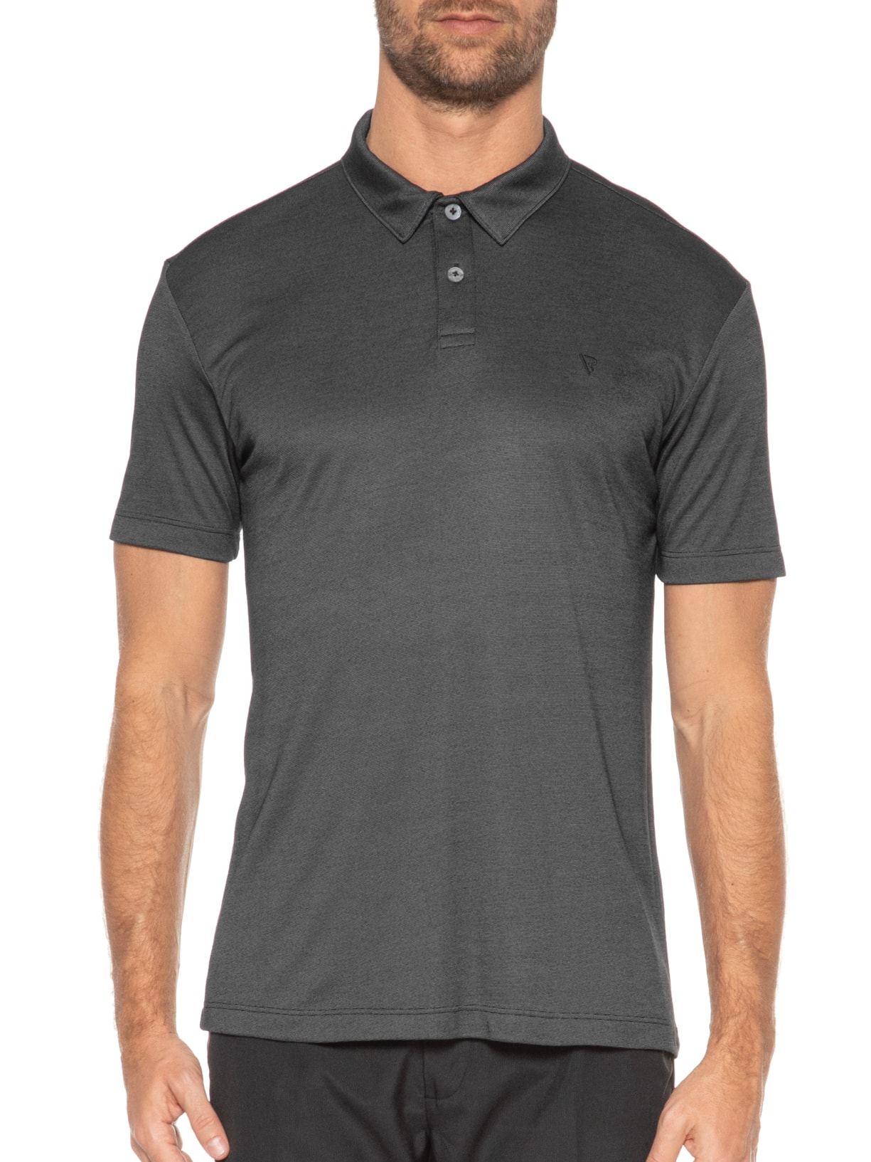 Polo Masculina Manga Curta Rocket Modal Semi Preto Vr