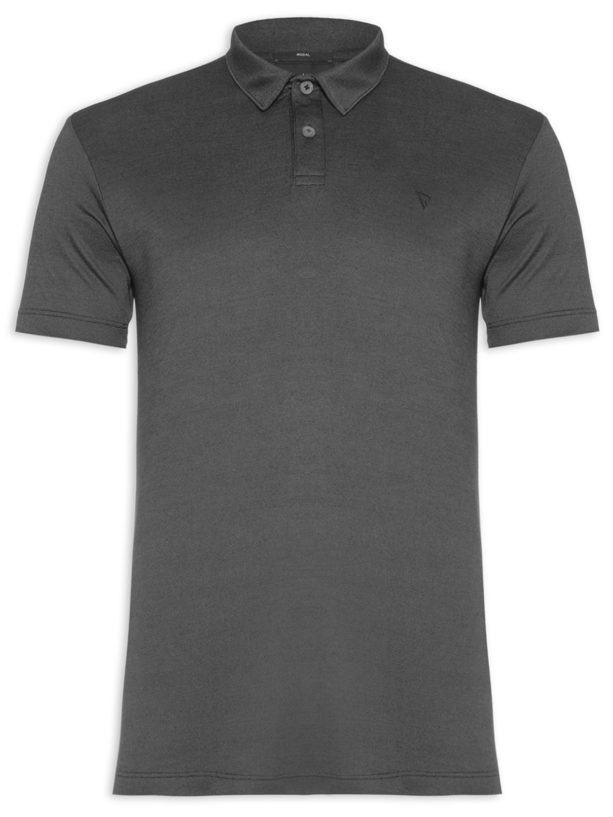 Polo Masculina Manga Curta Rocket Modal Semi Preto Vr