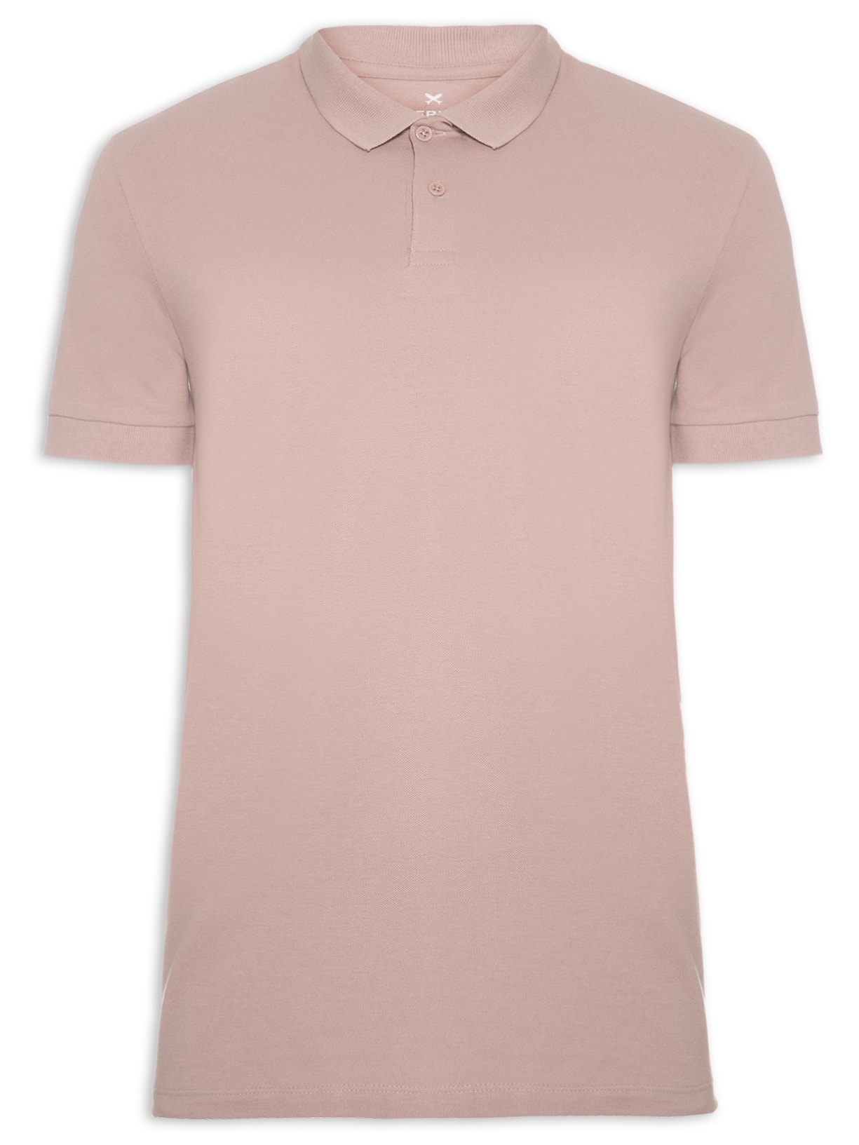 Polo Masculina Manga Curta - Rosa