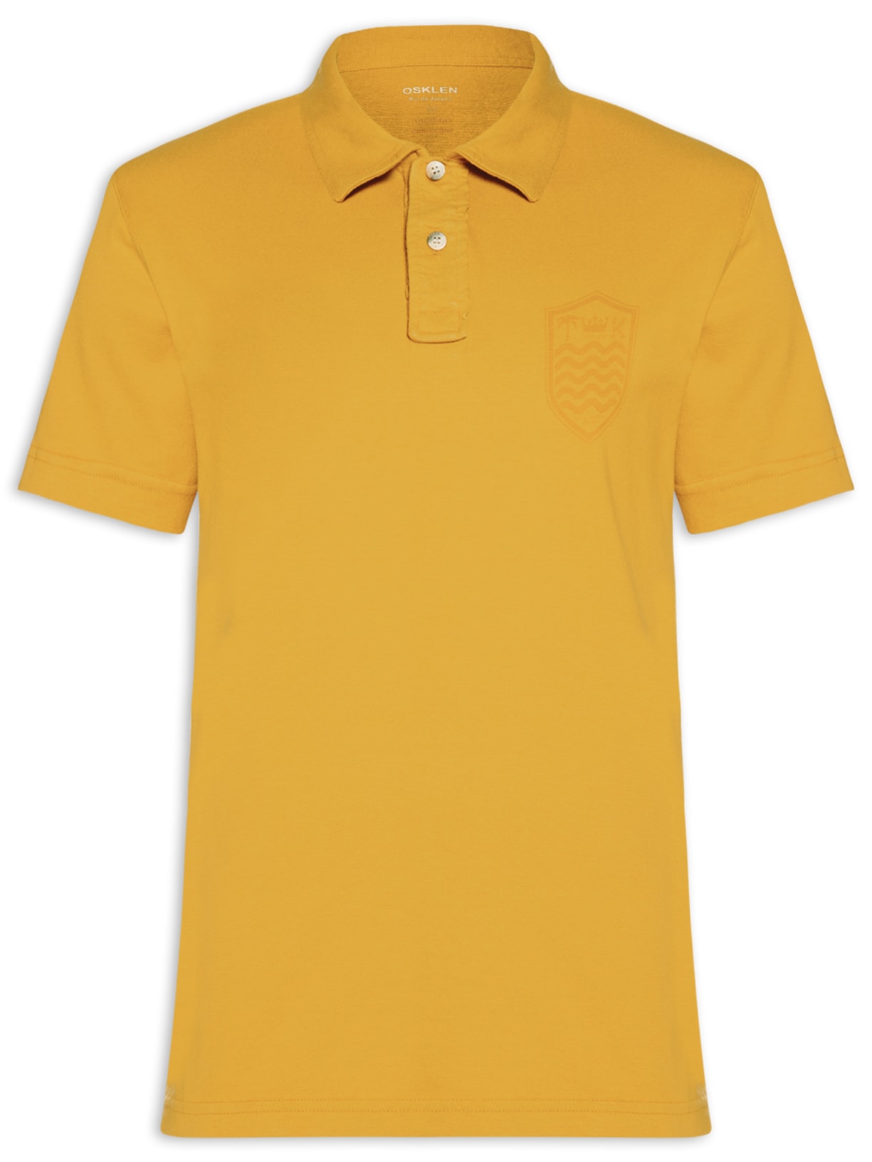 Polo Masculina Manga Curta Stone Colors Amarelo Osklen