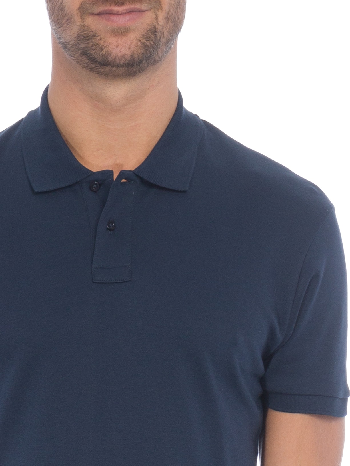 Polo Masculina Manga Curta Supersoft Azul Osklen