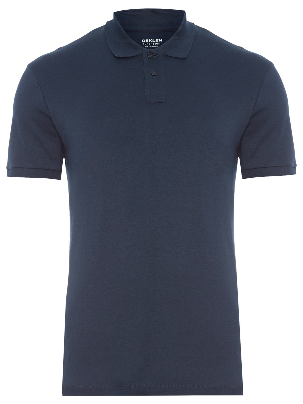 Polo Masculina Manga Curta Supersoft Azul Osklen