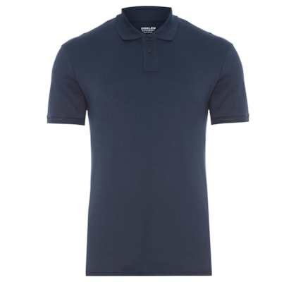 Polo Masculina Manga Curta Supersoft - Azul