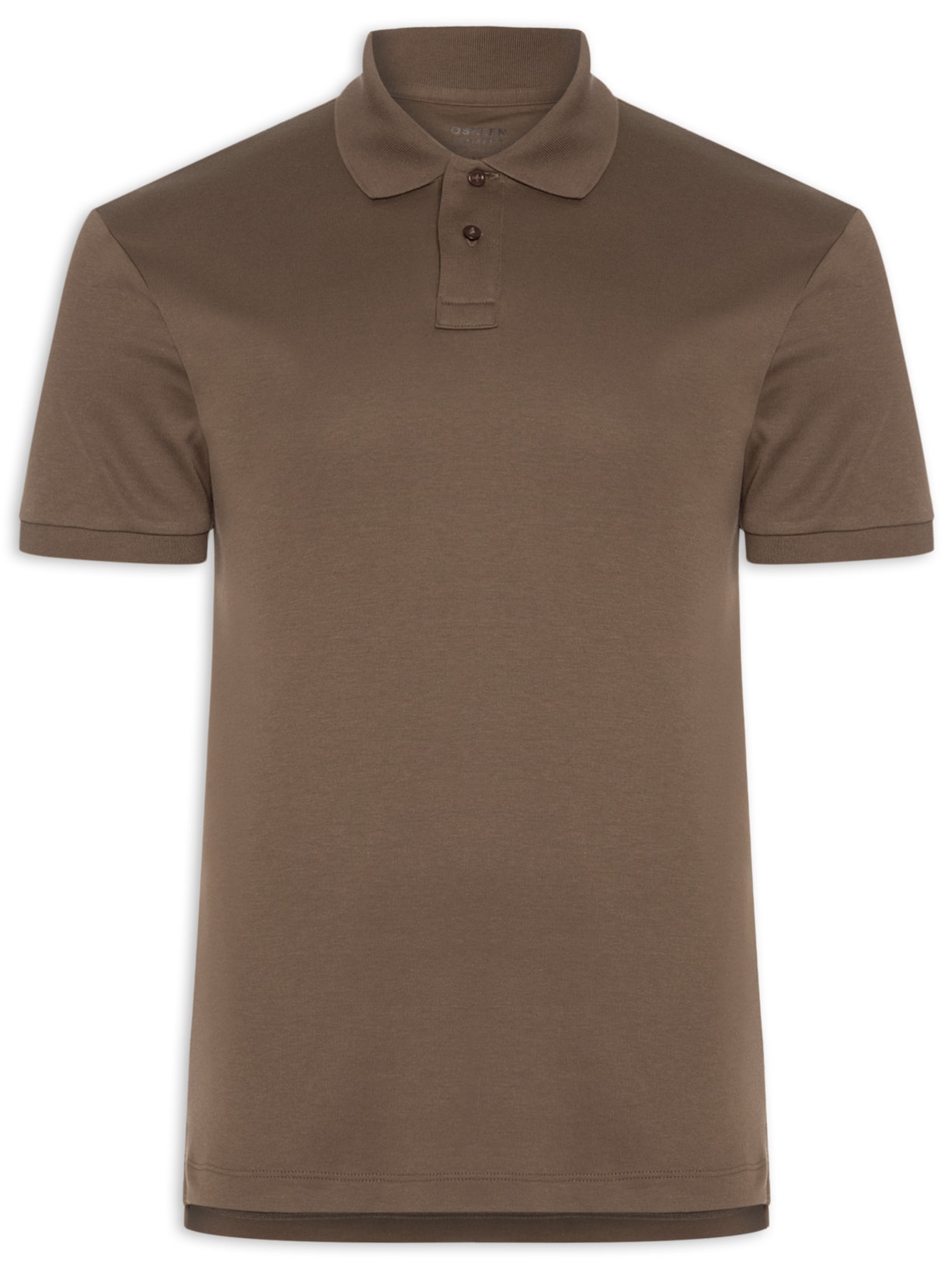 Polo Masculina Manga Curta Supersoft Marrom Osklen
