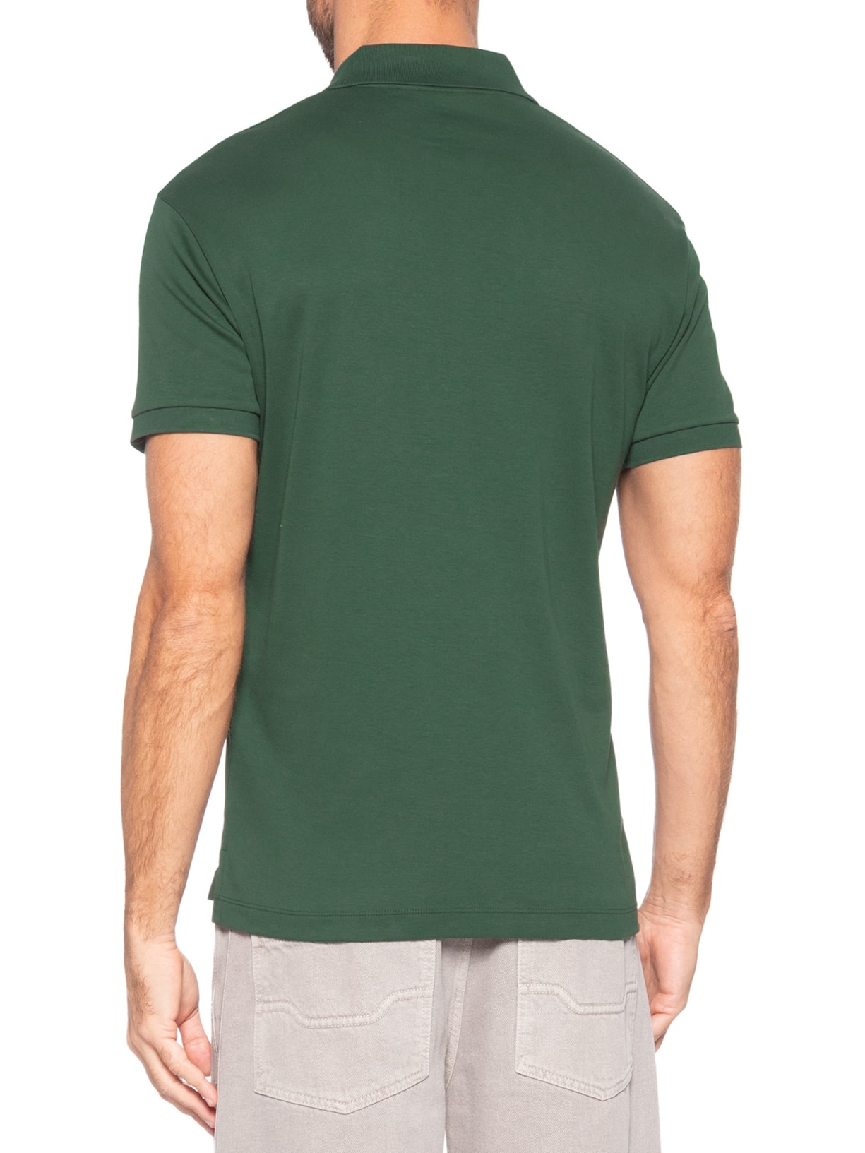 Polo Masculina Manga Curta Supersoft Verde Osklen
