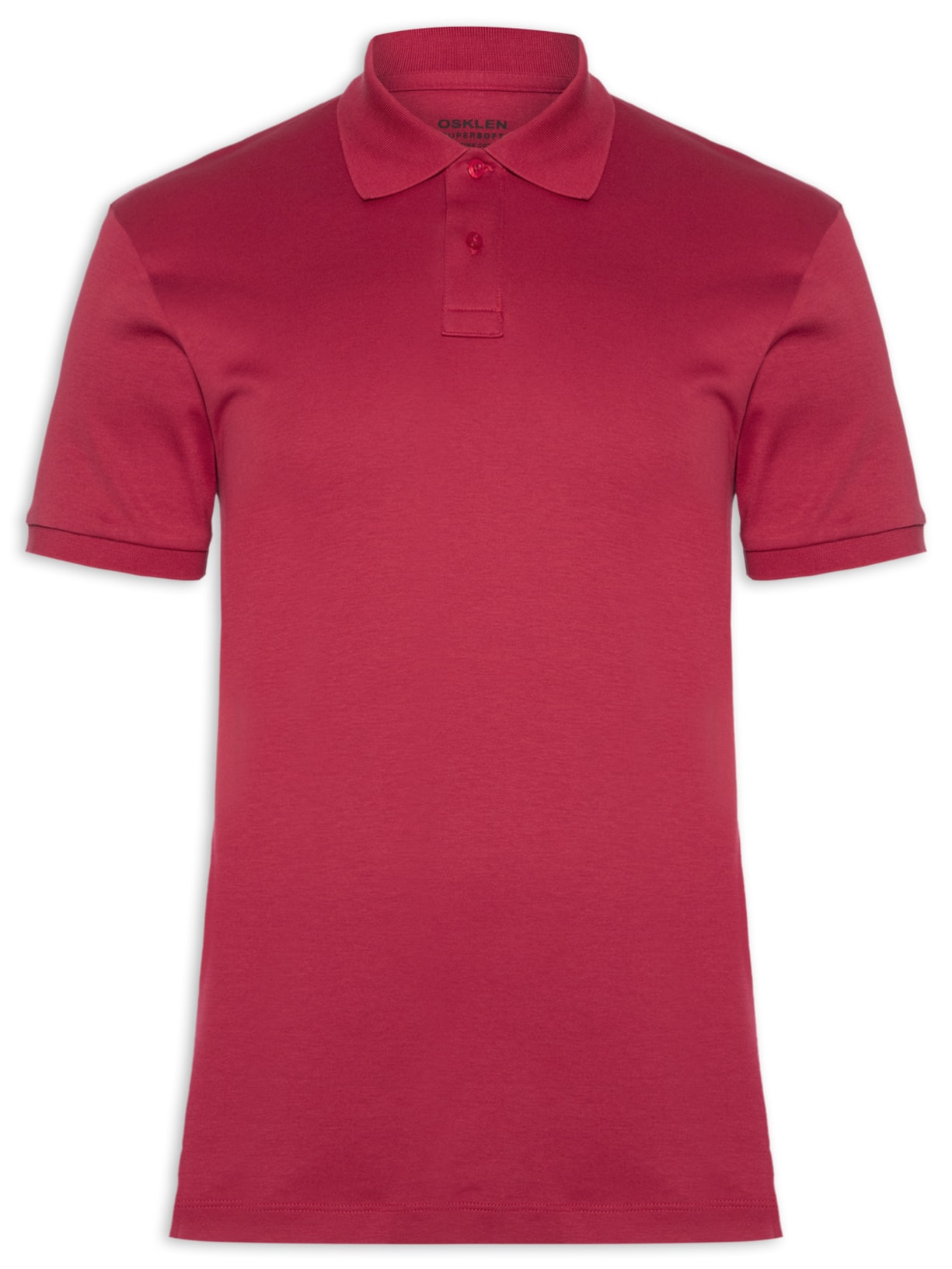 Polo Masculina Manga Curta Supersoft - Vermelho