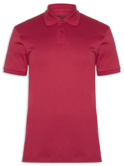 Polo Masculina Manga Curta Supersoft - Vermelho