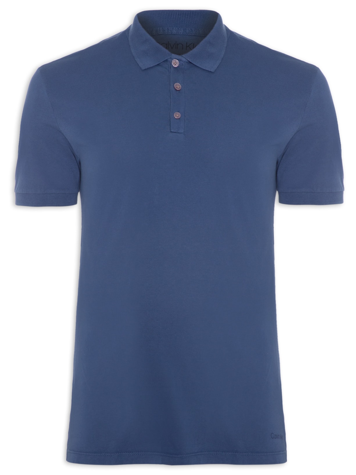 Polo Masculina Manga Curta Swimwear - Azul