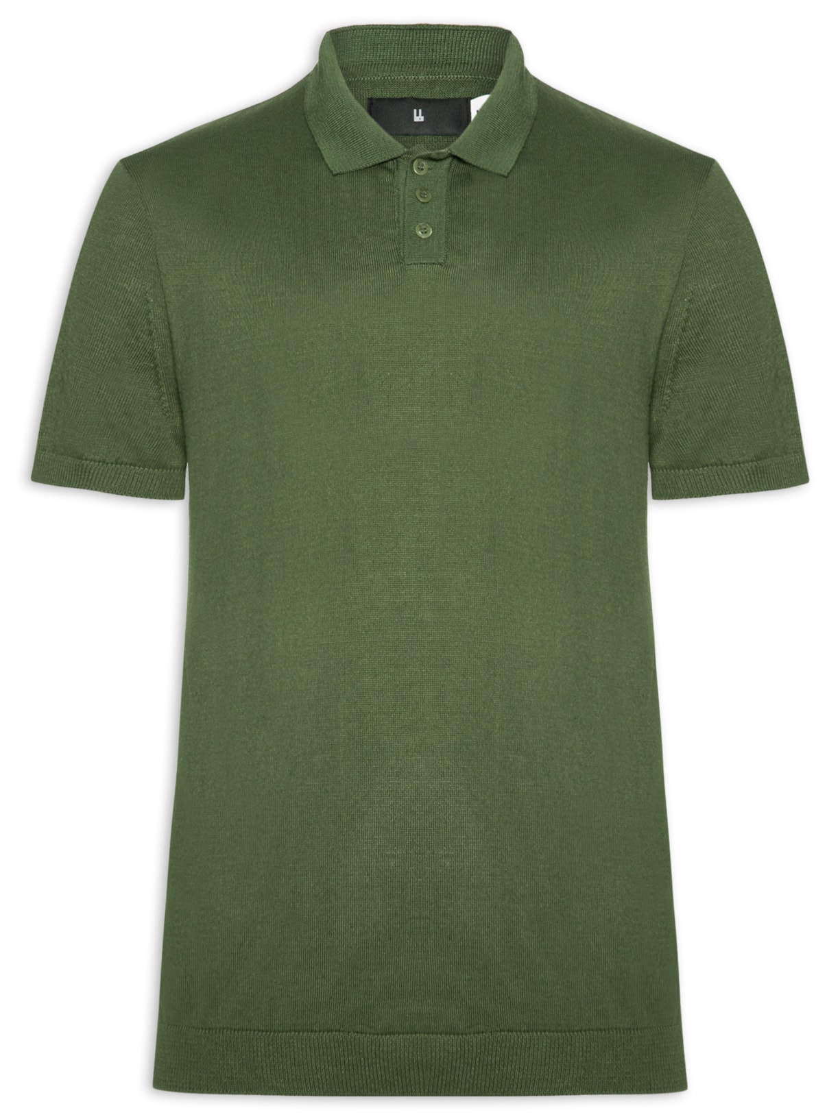 Polo Masculina Manga Curta Tricot Basic - Verde