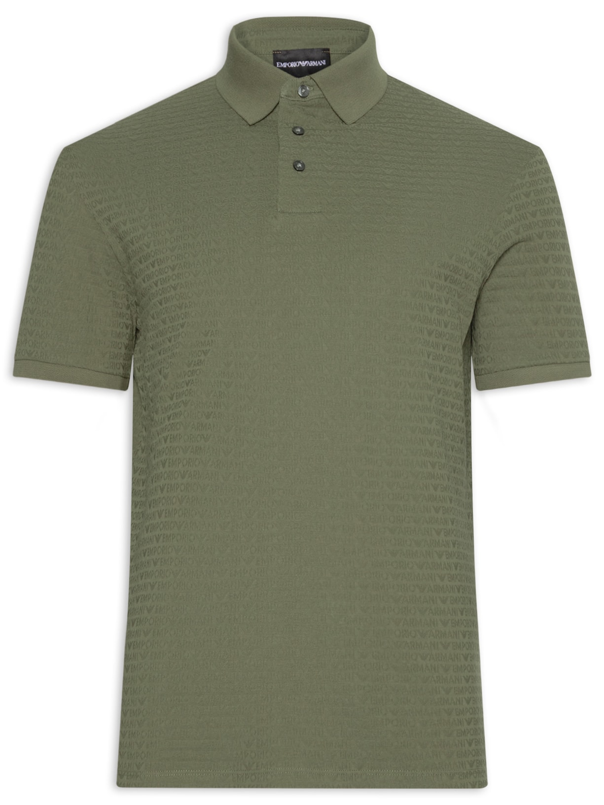 Polo Masculina Manga Curta Verde Emporio Armani