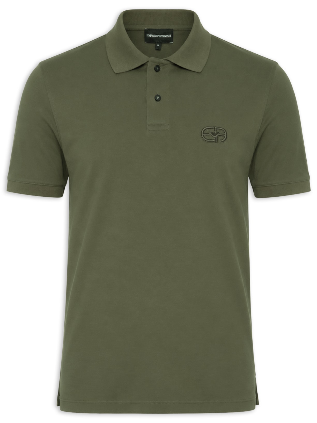 Polo Masculina Manga Curta Verde Emporio Armani