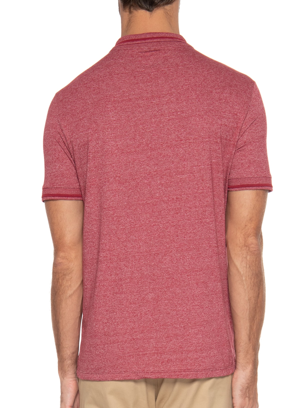 Polo Masculina Manga Curta Vermelho Hering