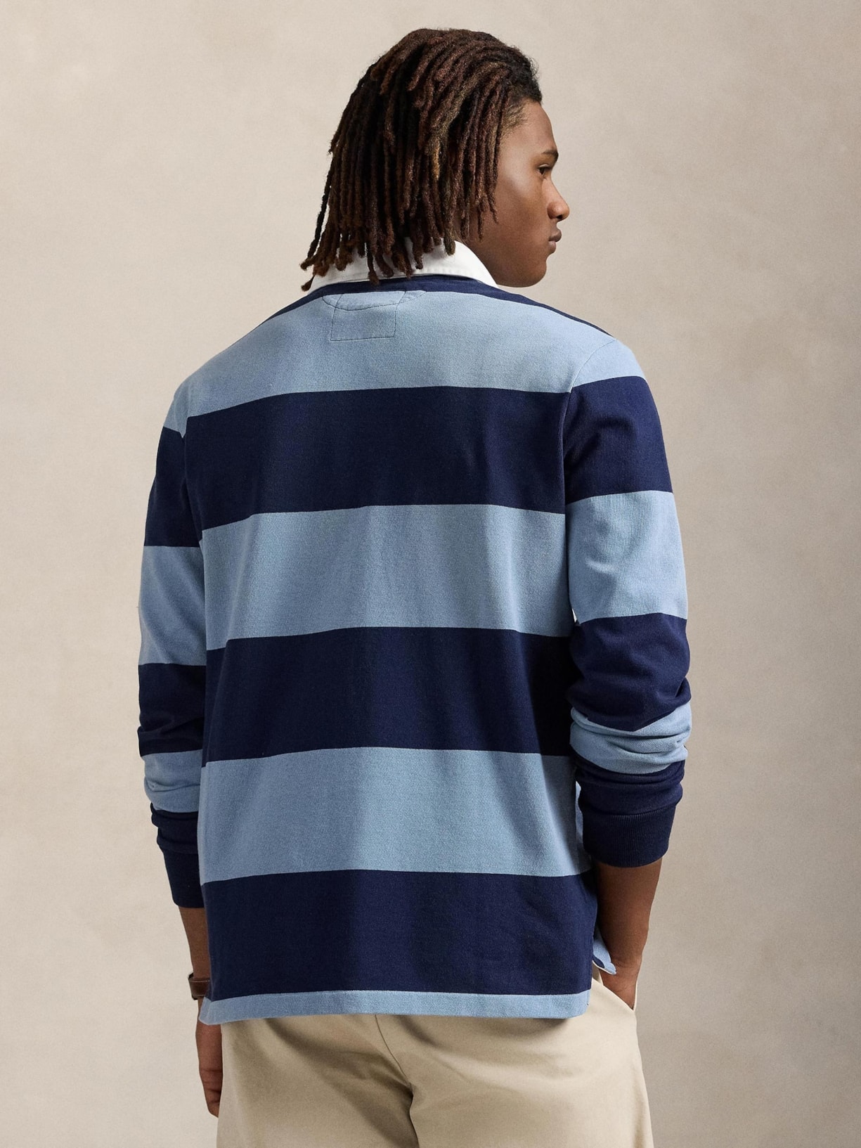 Polo Masculina Manga Longa Authentic Rugby Azul Polo Ralph Lauren