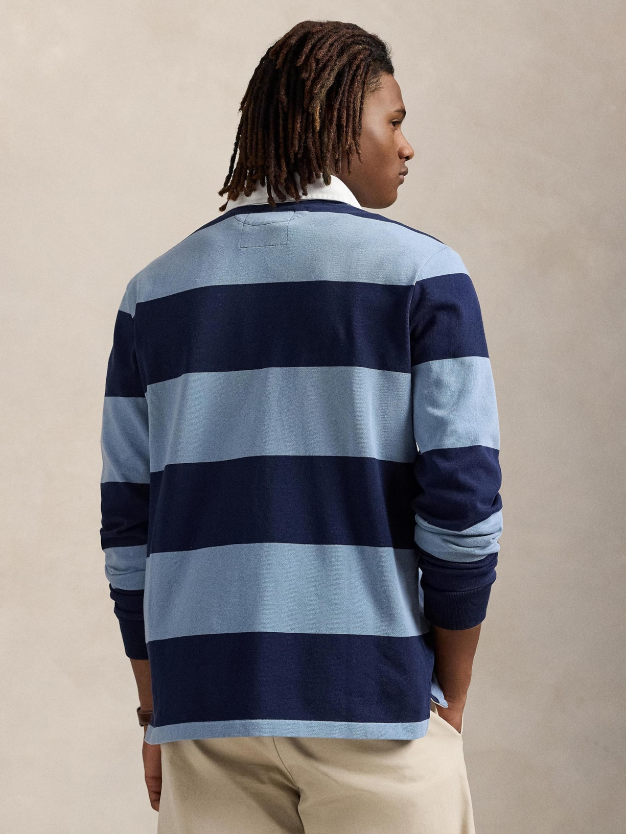 Polo Masculina Manga Longa Authentic Rugby Azul Polo Ralph Lauren