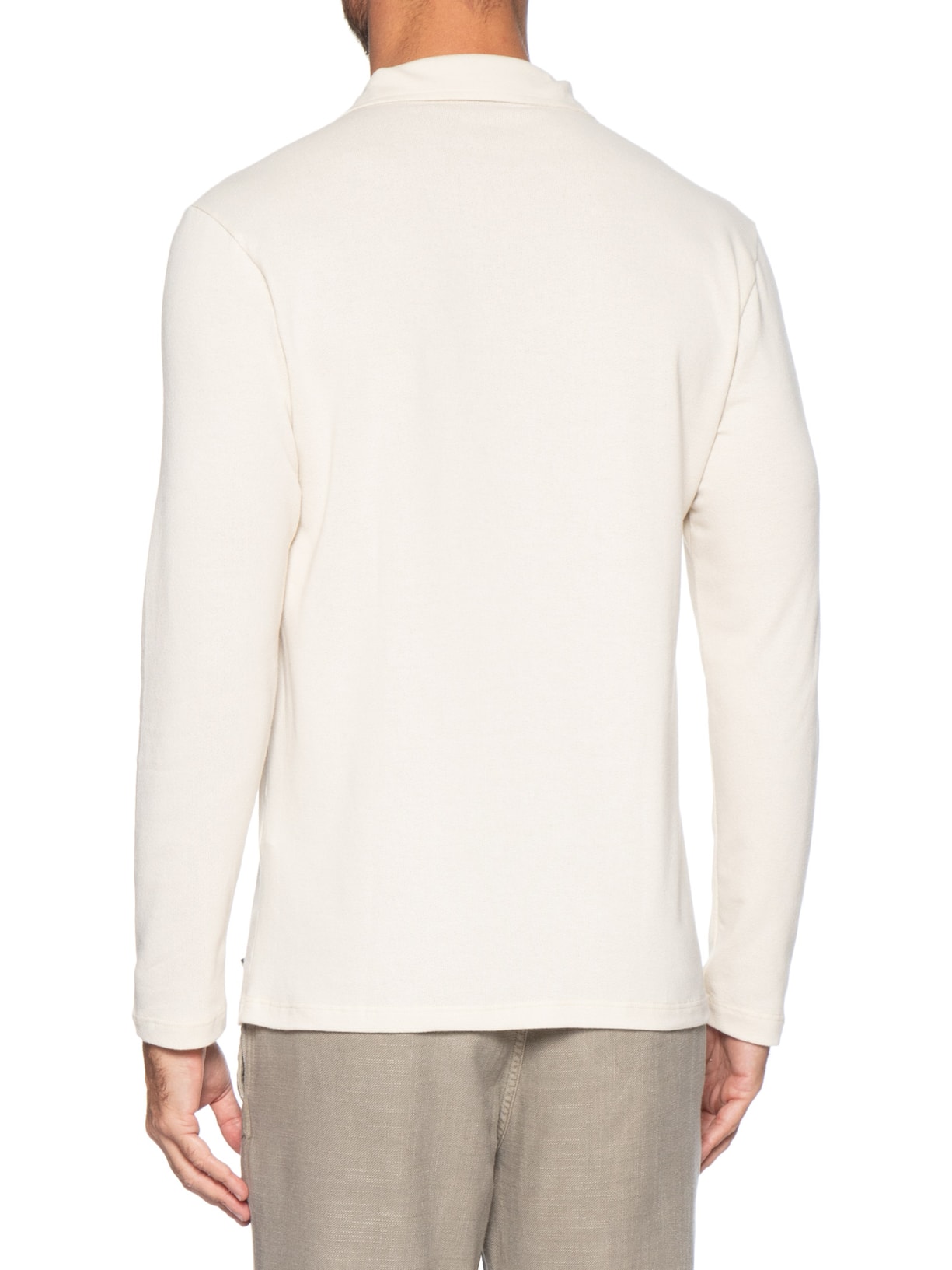 Polo Masculina Manga Longa Milford Branco Austral