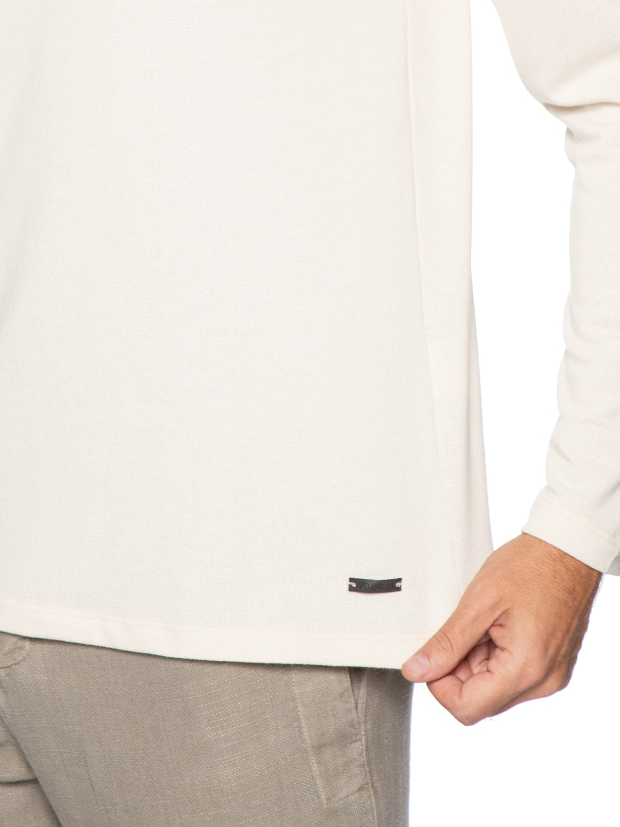 Polo Masculina Manga Longa Milford Branco Austral