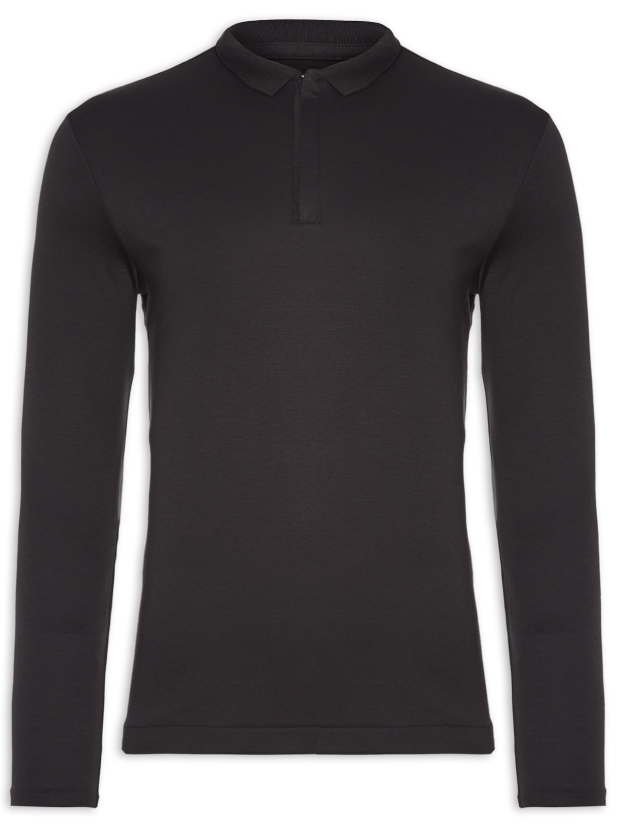 Polo Masculina Manga Longa Mpro - Preto