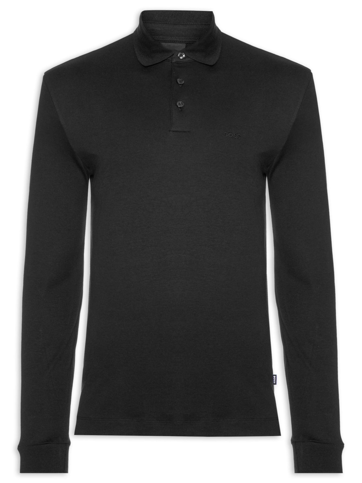 Polo Masculina Manga Longa Pado 30 - Preto