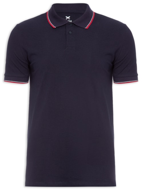 Polo Masculina Mangas Curtas - Azul
