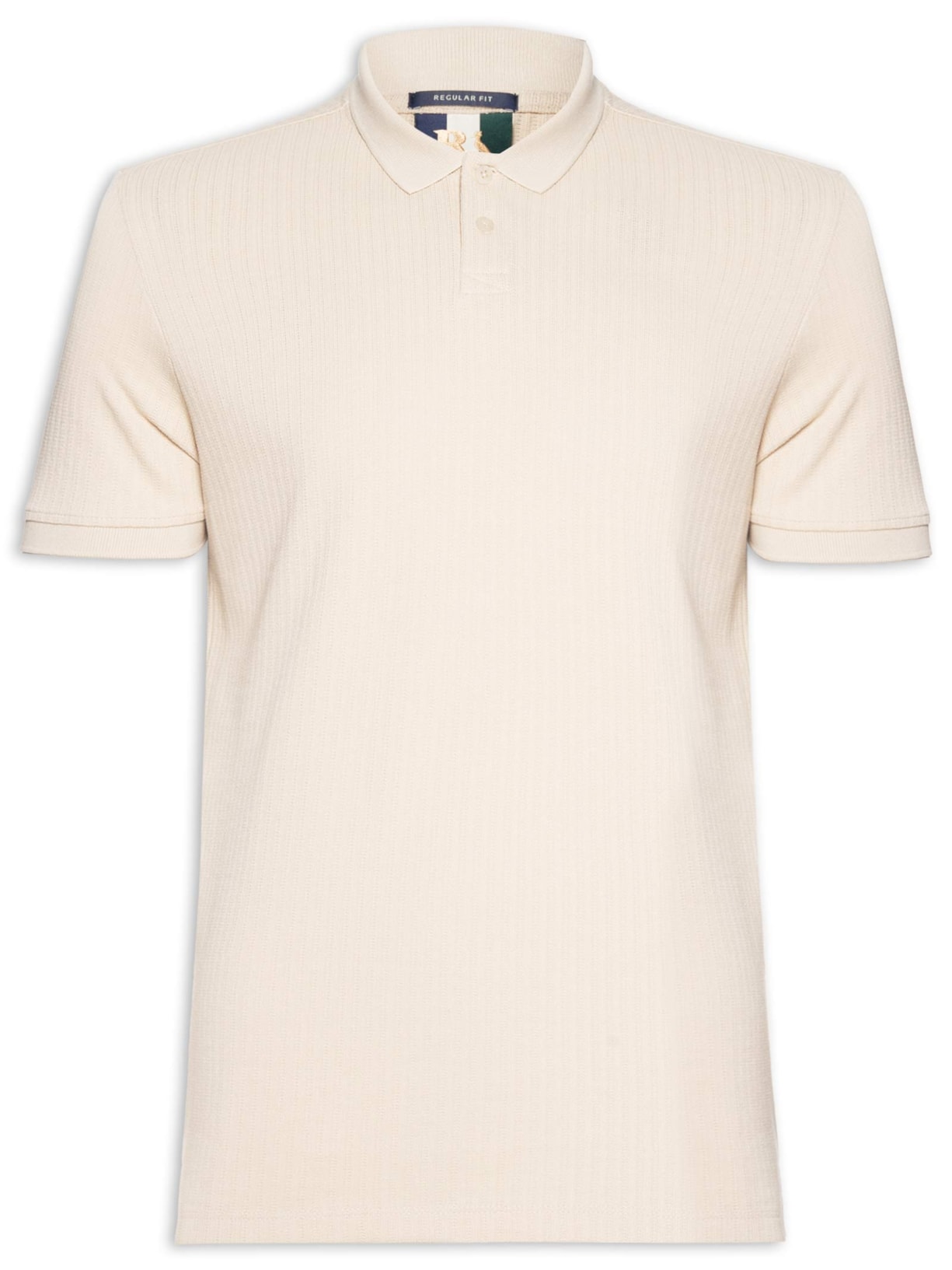 Polo Masculina Maquinetado Lina – Bege Reserva