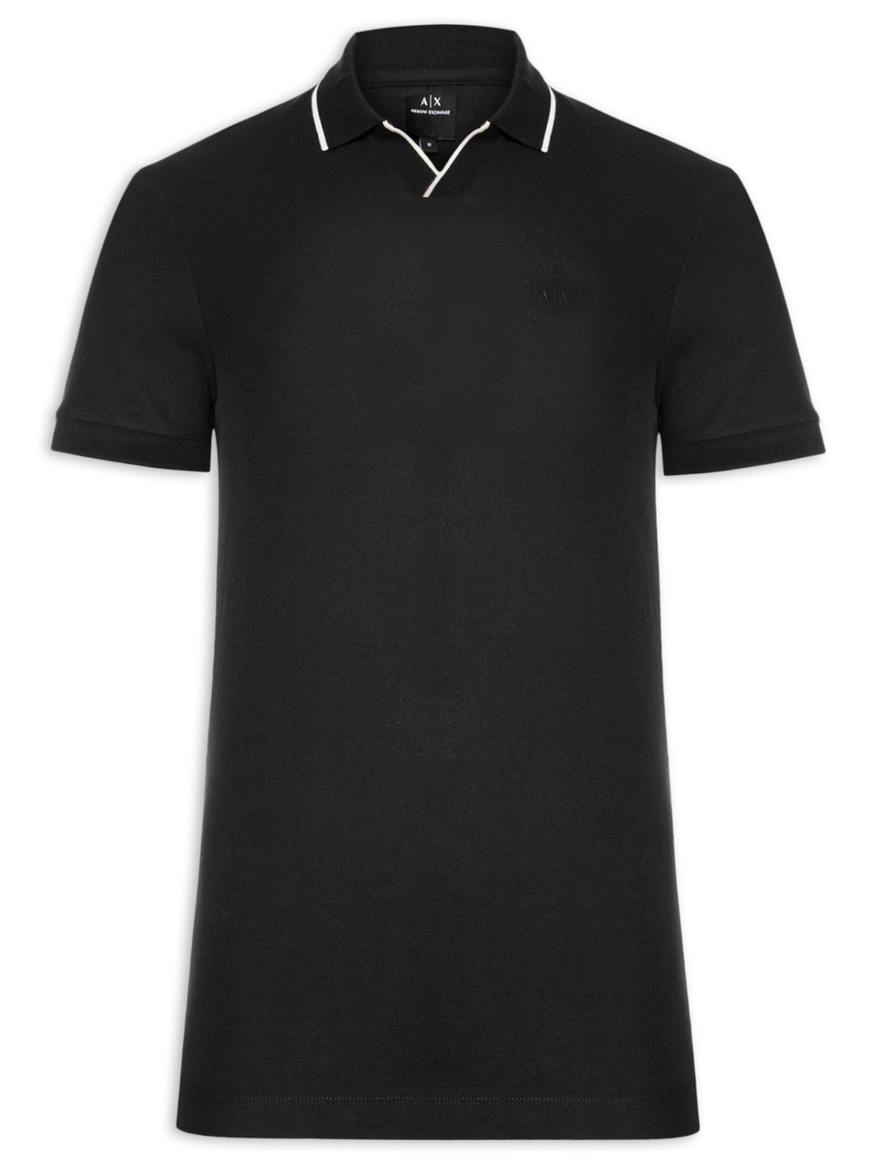 Polo Masculina Mc Slim Fit Buttonless - Preto