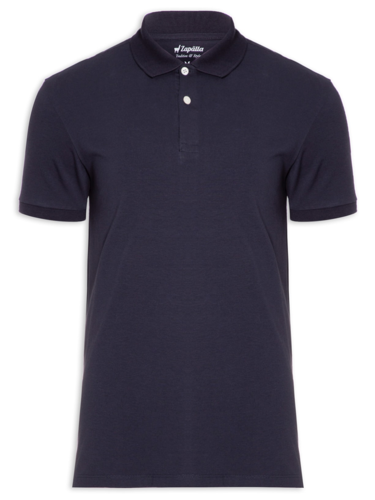 Polo Masculina Meia Malha Pima - Azul