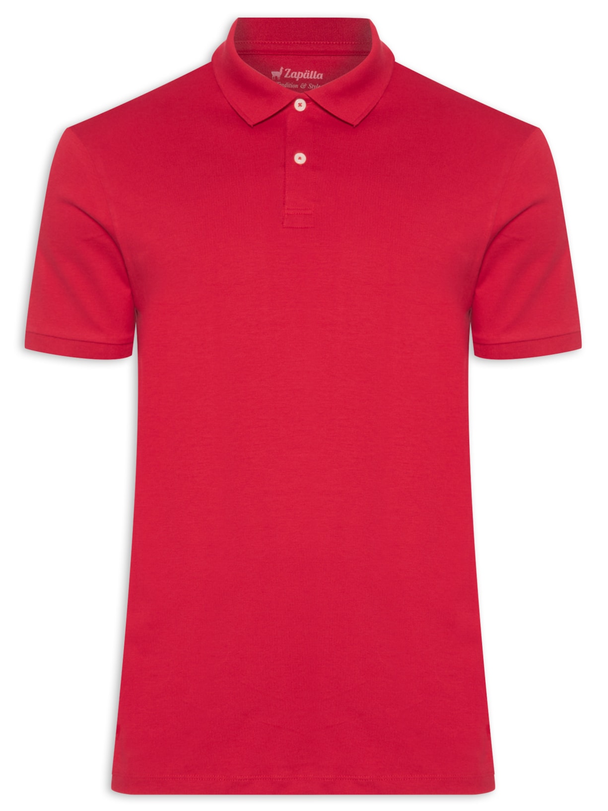 Polo Masculina Meia Malha Pima Vermelho Zapalla