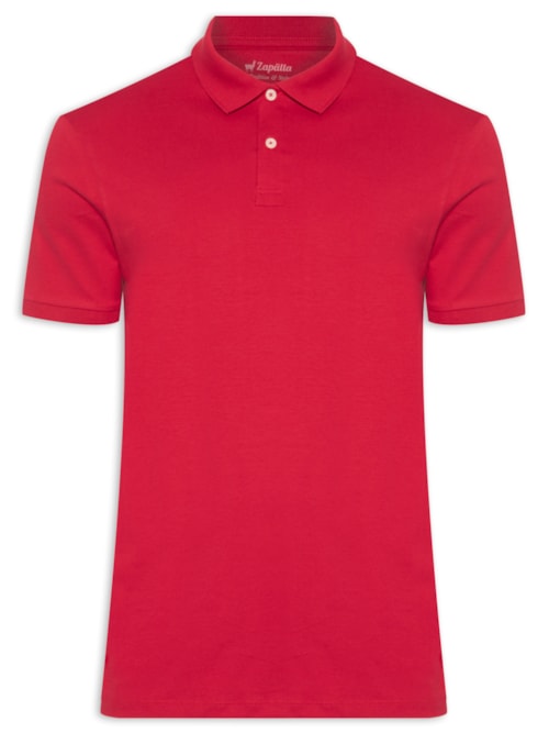 Polo Masculina Meia Malha Pima - Vermelho